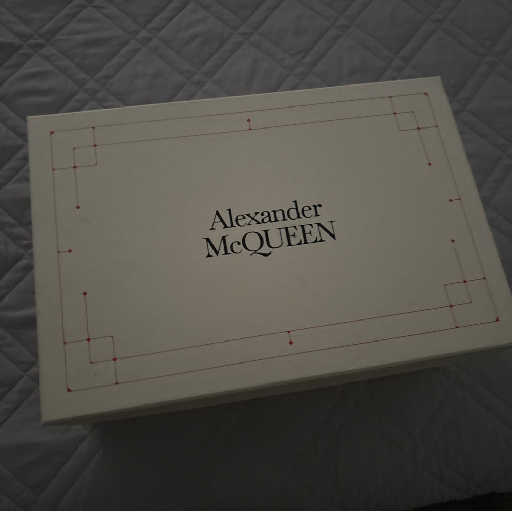 Alexander McQueen Cream Box with Red Accents